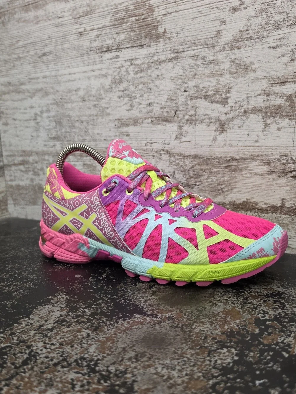 Womens Asics Gel Noosa Tri 9 Running Shoes Sz 8 Used VGC T458Q